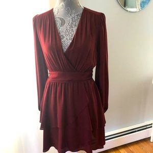 Burgundy dress. Only worn once. Great for a holiday event or wedding.